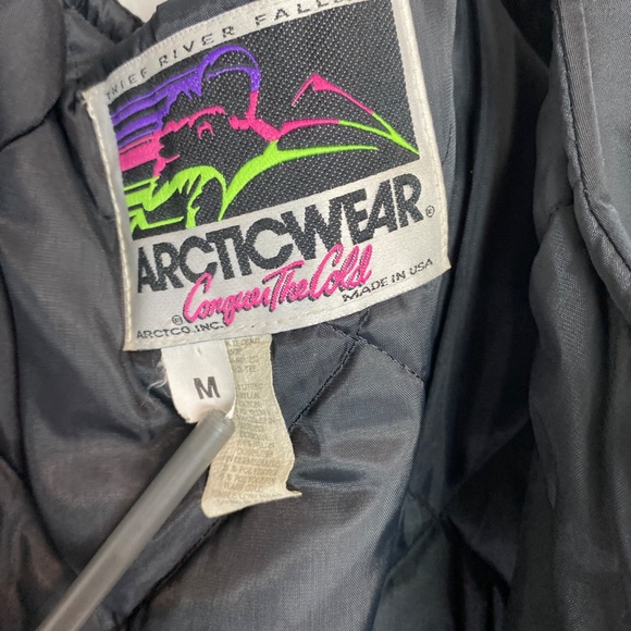 VTG Arctic Cat Arctic Wear Men's Insulated Snow Bibs Overalls - Size M TRF USA - Picture 7 of 16